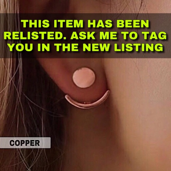 Jewelry - ⚜️[𝟯/$𝟮𝟴]⚜️Rose Gold Round Jacket Earrings NEW